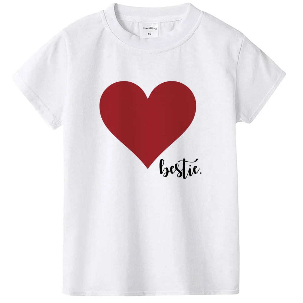 Potrivire Inima T-Shirt Mama Și Cu Mine Familia Potrivire Tinuta Dragoste Tricouri Mama Fiica Tricouri Mama Fetelor Tricou Haine