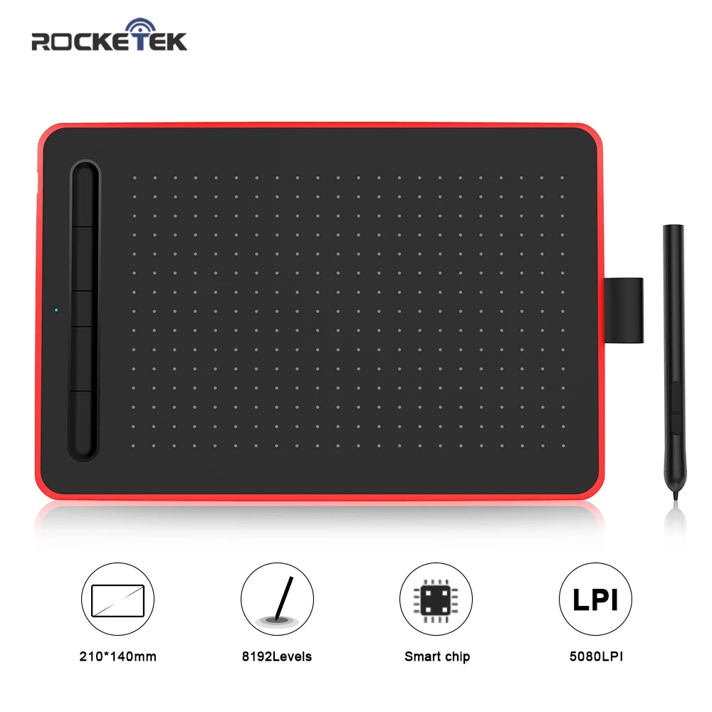 Rocketek Tablete Digitale 8.5*5.3 Inch 8192 Niveluri USB Semnătura Grafică de Desen Pen Tablet OSU Joc fara Baterie Tableta Cadou