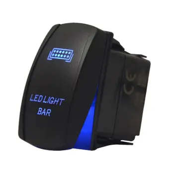 12V 20A cu Laser Buton Basculant Comutator Albastru LED Bar Auto Lumina Auto