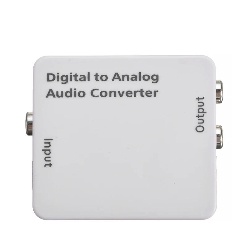 Optic Coaxial Toslink Digital la Analogic Stereo Audio Convertor Adaptor 2 RCA L/R Amplificator cu Decodor Adaptor