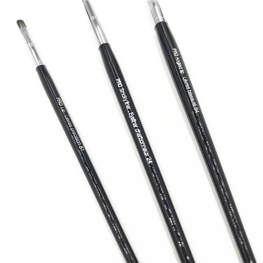 Profesionale În Unghi Perie De Buze Precizie De Buze Pensula Eyeliner Brush Pro Subliniat Fum #24 #81 #84 Cosmetice Instrument