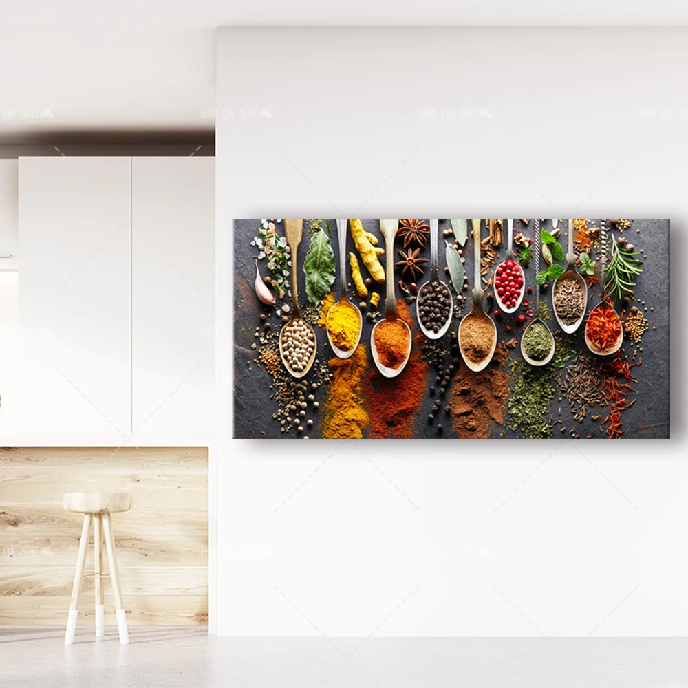 Alimente Pictura Modernă Condimente Poster Pânză Modular Imagine Pentru Bucatarie Restaurant Casa Decor de Perete de Arta HD Tipărite NICI un Cadru