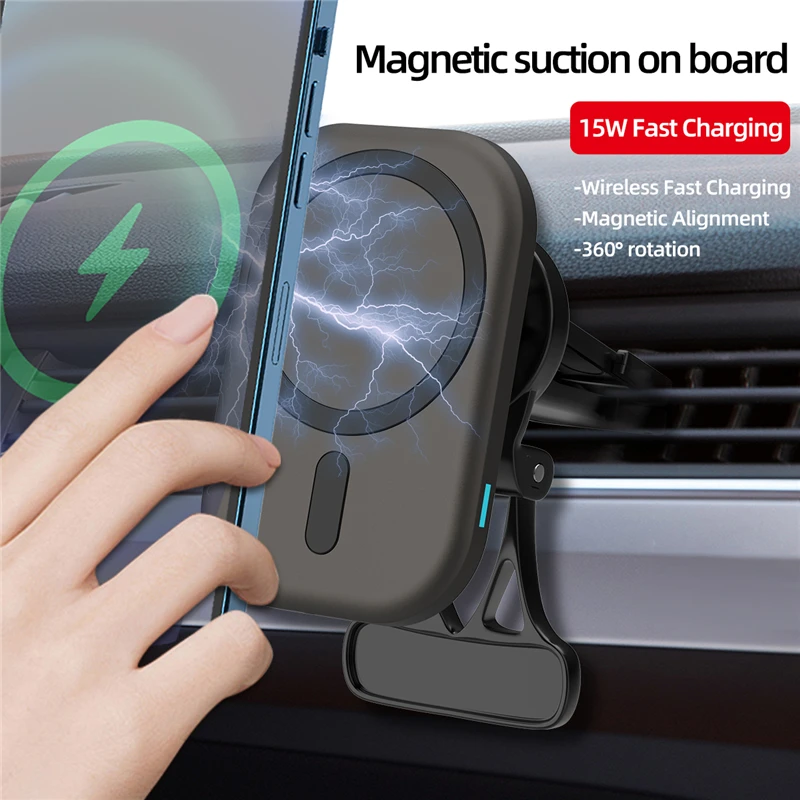 Cele mai noi Magnetic Wireless Încărcător de Mașină de Montare pentru iPhone 12 Pro Max mini Magsafe Încărcare Rapidă Wireless Incarcator Auto Suport de Telefon