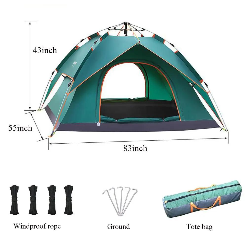 1-2Person Backpacking protecție împotriva vântului Camping Cort Impermeabil Pop-Up Deschis Anti UV Corturi Turistice Pentru Drumeții în aer liber Plajă de Călătorie Tienda
