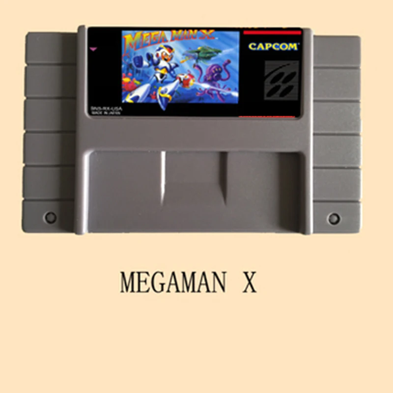 Megaman X 46 Pin de 16 Biți Grey Carte de Joc Pentru statele UNITE ale americii NTSC Joc de Jucător