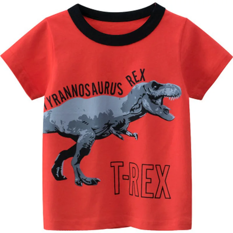 NOUL Tricou Baieti Fete de Vară Copil Haine Rechin DinosaurT-tricouri Baiat din Bumbac Top Tee de Îmbrăcăminte pentru Copii Dropship