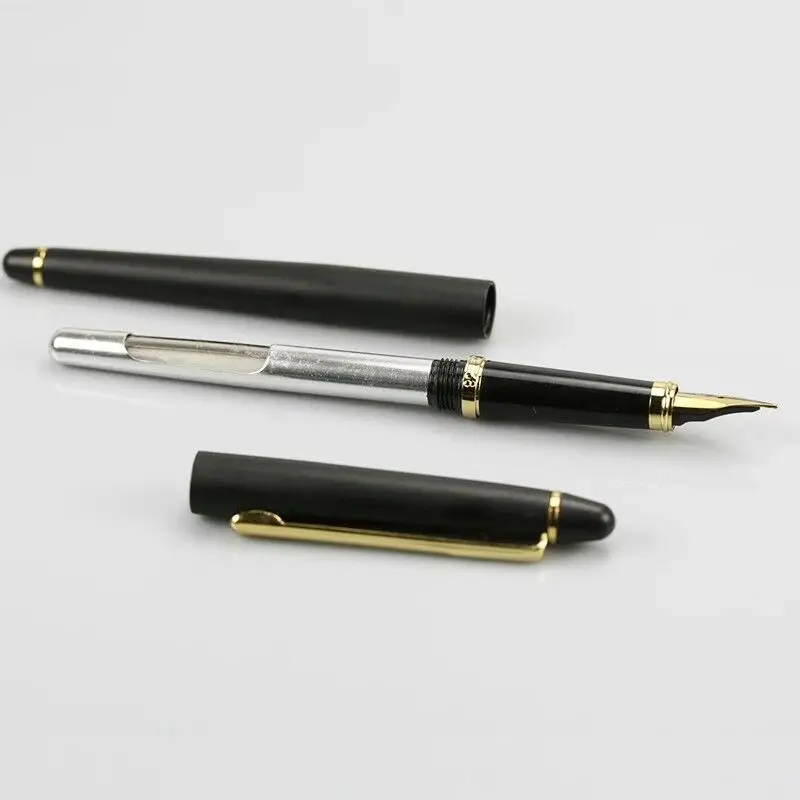 Stoc vechi Wing Sung 238 Fountain Pen stilou cu Cerneală Neagră Mat Aerometric Pen Papetărie de Birou rechizite penna stilografica