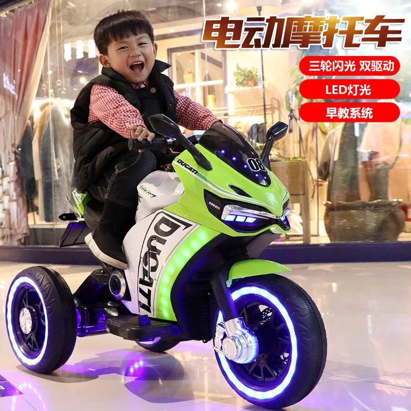 Copii Motocicleta Electrica de Încărcare Mare Triciclu Electric Cărucior de Plimbare pe Masina Electrica pentru Copii Copil 2-10 Ani