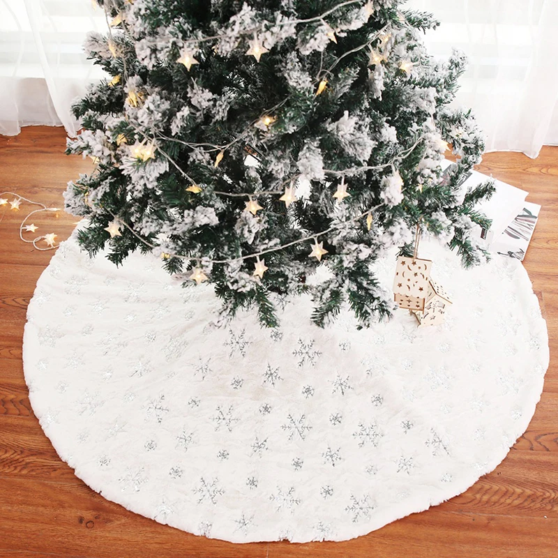 Pomul De Crăciun Fusta Copac Picior Covor Copac Fusta Mat Sub Copac Decoratiuni Pentru Casa Fulg De Nea De Anul Nou Decor De Crăciun