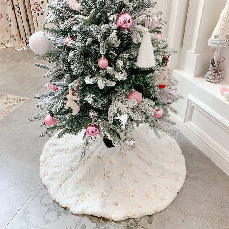 Pomul De Crăciun Fusta Copac Picior Covor Copac Fusta Mat Sub Copac Decoratiuni Pentru Casa Fulg De Nea De Anul Nou Decor De Crăciun