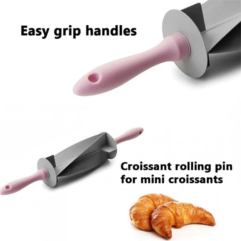 Lamă Reglabilă Roller Pin Croissant Cutter Multi-Funcția De Tăietor De Pâine Set Din Oțel Inoxidabil Foitajul Cutter Cutit Cu Role
