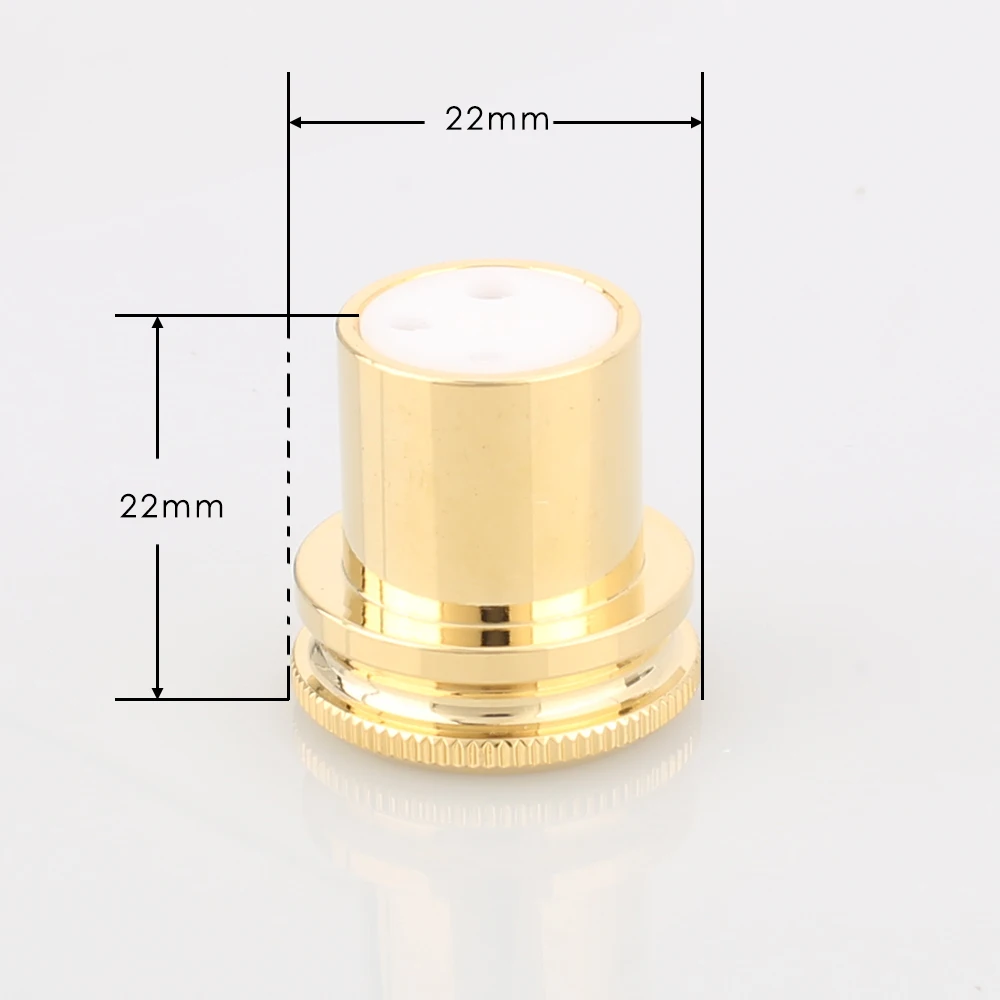 1 Pereche (masculin +feminin)X Zgomot Dop de Aur 24K Placate cu Cupru XLR Plug Capace
