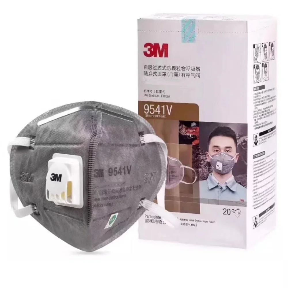 3M 9541V Masca de Particule-Respirator Supapa-Pm2.5 Praf cu Ceață Ceață Filtru de carbon de Siguranță masca de Fata