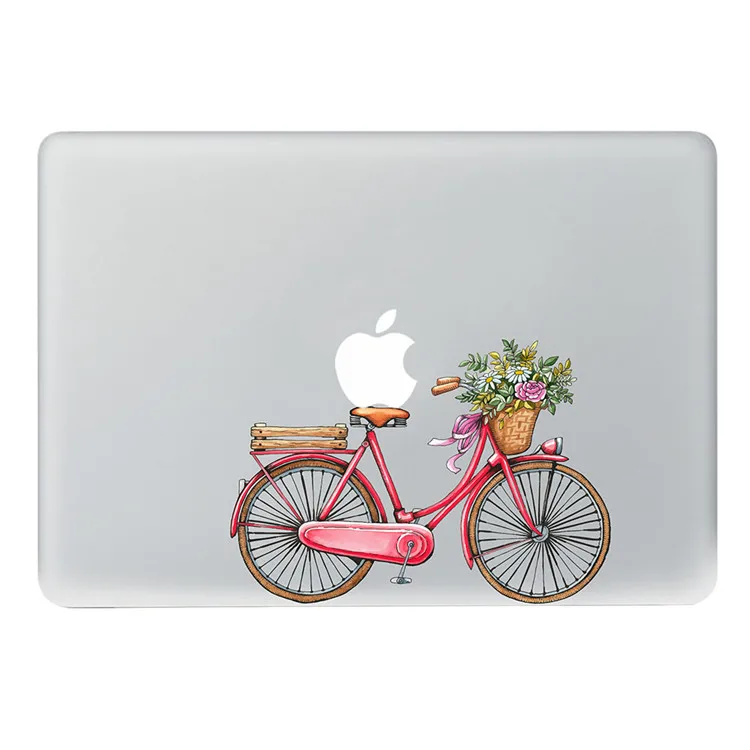 Pastorală de biciclete stil de Vinil Decal Notebook sticker pe Laptop Autocolant Pentru DIY Macbook Pro Air 11 13 15 inch Laptop Piele