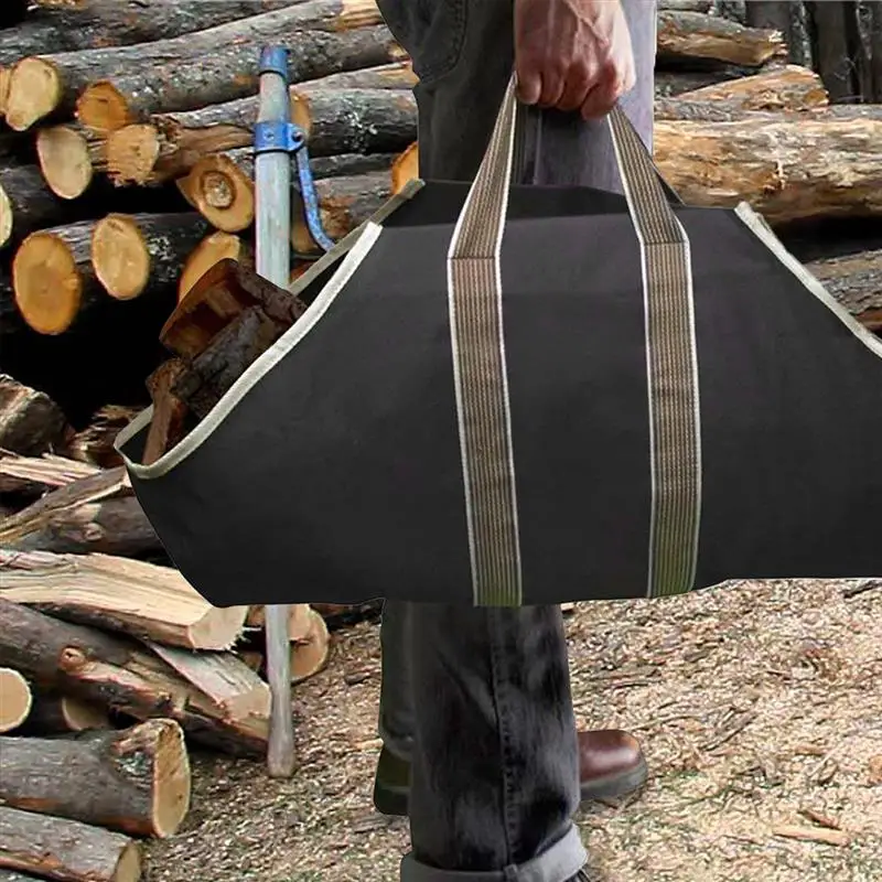 Supradimensionat Panza lemn de Foc Lemn sac de Transport, Jurnal de Camping în aer liber Titularul Transporta sac de depozitare din Lemn, Panza de Sac