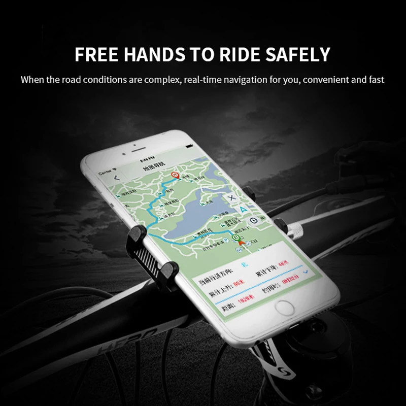 MTB Bicicleta Aluminiu Aliaj Telefon Stand se Potrivesc 3.5-6.2 Inch Lumina nu scăpați Telefonul Mobil Inteligent Reglabil Biciclete GPS Titularul Xiaomi