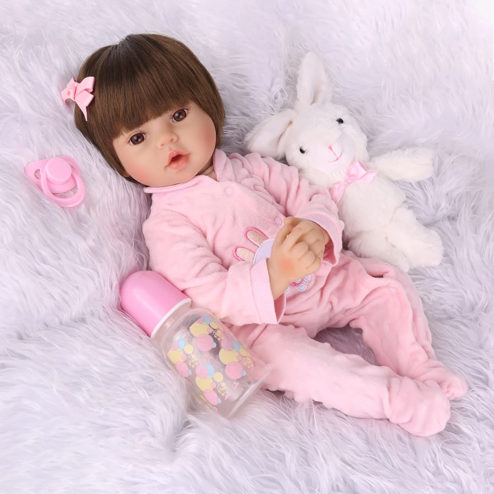 Silicon Renăscut Baby Lol Păpuși 18 Inch 48cm în Viață Bebe Menina Playmate Toys Realistic Fata Bonecas Copilul Copil Ziua de nastere Cadouri