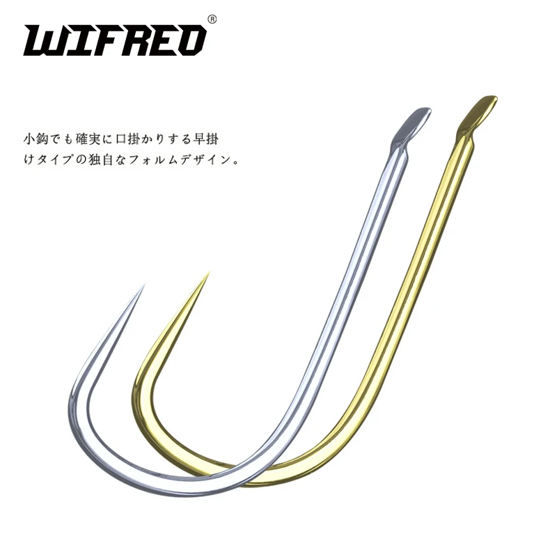 Wifreo 200PCS Ascuțite Barbless Cârlig de pescuit la Muscă Uscată Cârlige Mici de Pescuit, Cârlige de Dimensiuni 26 24 22 20 18 16 Spade Capul din Japonia