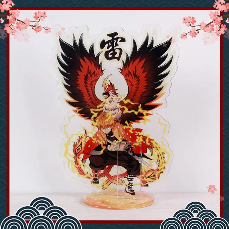 15cm Demon Slayer Kimetsu nu Yaiba Breloc Acrilice ornamente Kamado Tanjirou Japoneză Cosplay Recuzită ornamente