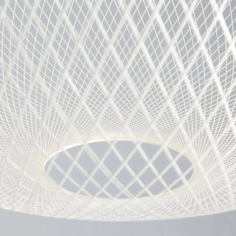 Negru/Alb Minimalist Elipsă Pandantiv cu LED-uri Lampă Nordic Creative Cușcă de Fier corp de Iluminat Pentru Restaurant Sala de Expoziții de Artă