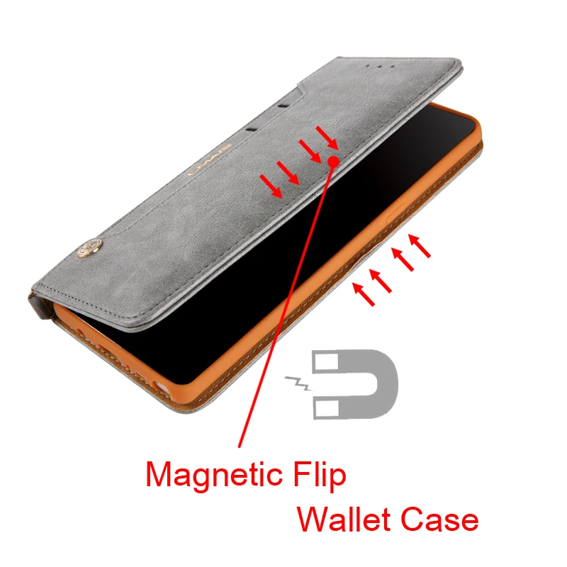 Cartelei Magnetice Cazuri de Piele Pentru Coque Samsung Galaxy S8 / S8 Plus Caz Silicon PU Flip Wallet Cover Pentru Galaxy S8 Caz