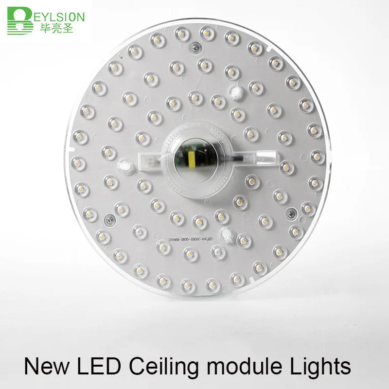 BEYLSION 24W Rotund Module LED Lampă de Plafon Bec Lumină de Economisire a Energiei Tavan Decor Acasă AC85-265V NU FLICKER Panoul de Corpuri de iluminat