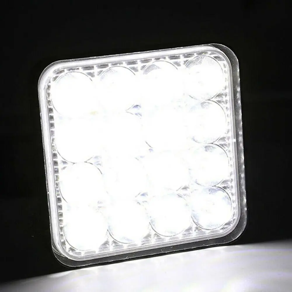 4BUC 4X4 48W 1000Lm LED Lumina de Lucru Bar Off-road Bec Lampa Ceata de Iluminat Exterior Pentru Cabina Barca Camion SUV de Inundații Fascicul de Lumină