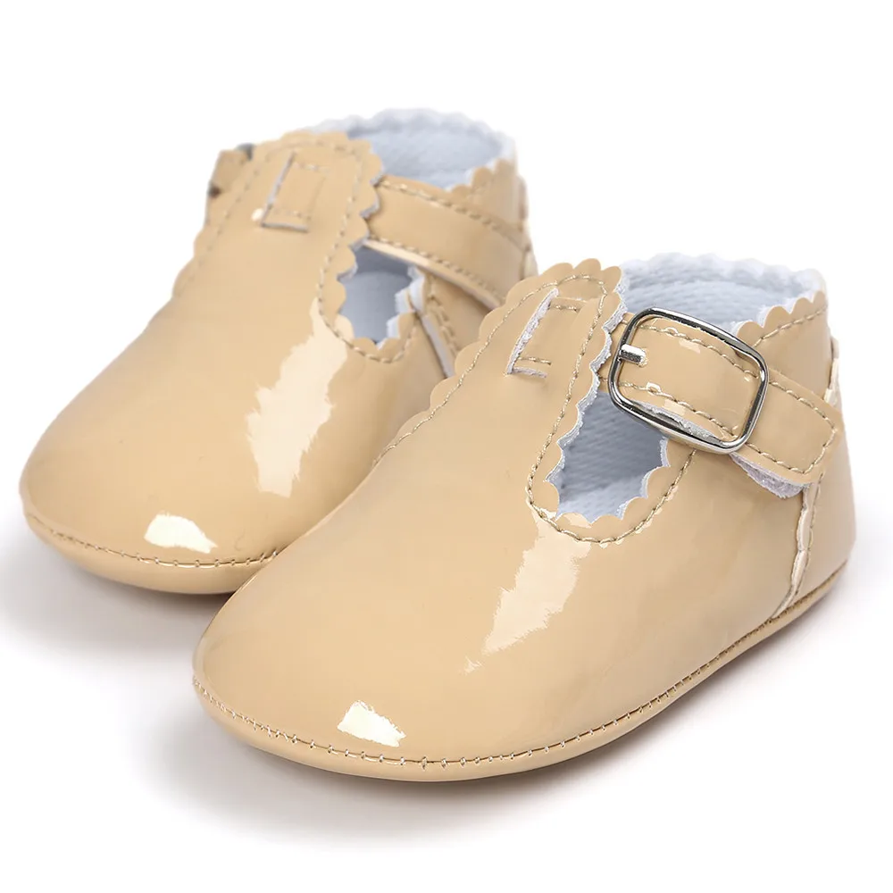 Copii Pantofi pentru Sugari Fete Baieti din Piele Patutul Printesa Adidasi Nou-născut Copilul Prima Walker Talpa Anti-Alunecare Pentru 0-18 Copii BTTF