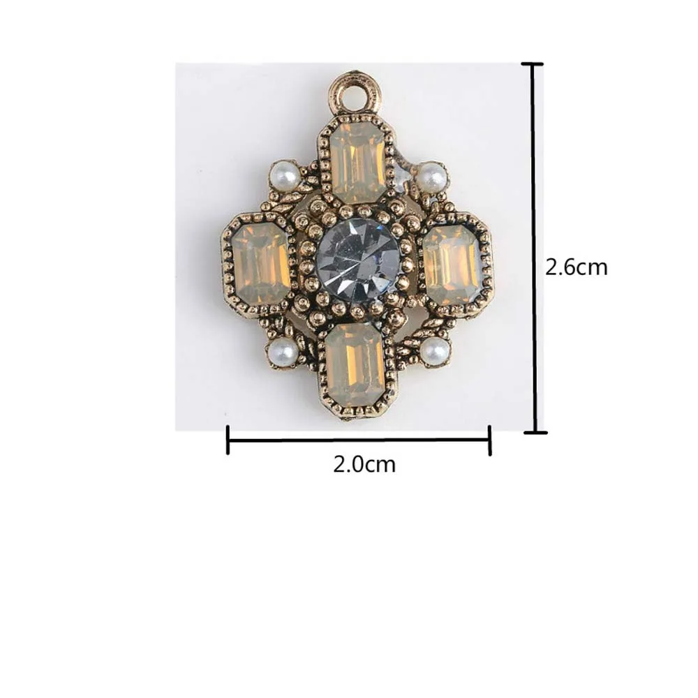 5 Buc/Lot Reco Disc de Aur de Metal Nasturi Decorativi DIY Accesorii de Par, articole pentru acoperirea capului Artificiale lucrate Manual Bijuterii cu Diamante Butoane de Ajustare