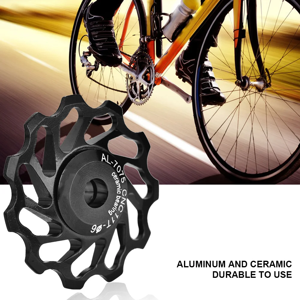 Noi 2 buc MTB Biciclete Rutier Ceramice Scripete 7005 Aliaj de Aluminiu din Spate Derailleur 11T 13T Ghid de Ciclism Ceramică Rulment Jocheu Roata