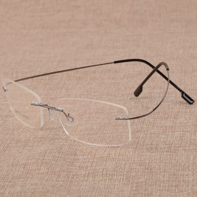 Oamenii de afaceri miopie ochelari cu rama de metal de memorie ochelari cadru ultra-usor rame ochelari cadru
