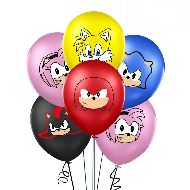 50pcs en-Gros Sonic Foli Sonic Ariciul Baloane Petrecere Decoratiuni Copii Globos Pentru Petrecerea de Desene animate Câteva Băiat Baloane