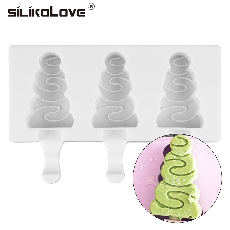 SILIKOLOVE Vara Silicon inghetata Mucegai Reutilizabile Cuburi de Gheata Tava de Înghețată pe Băț Forme Cub de Gheață Filtru de inghetata matrițe