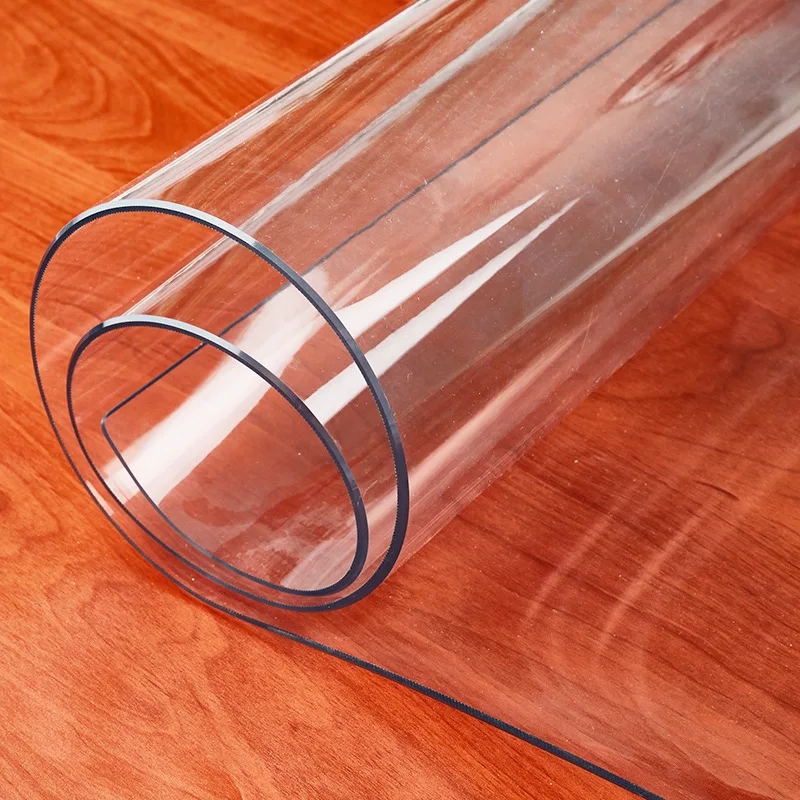 PVC Masă covor Transparent D' Impermeabil față de Masă de Ulei fata de Masa cu Bucatarie Model de Sticla Cârpă Moale capac de masă 1.0 mm