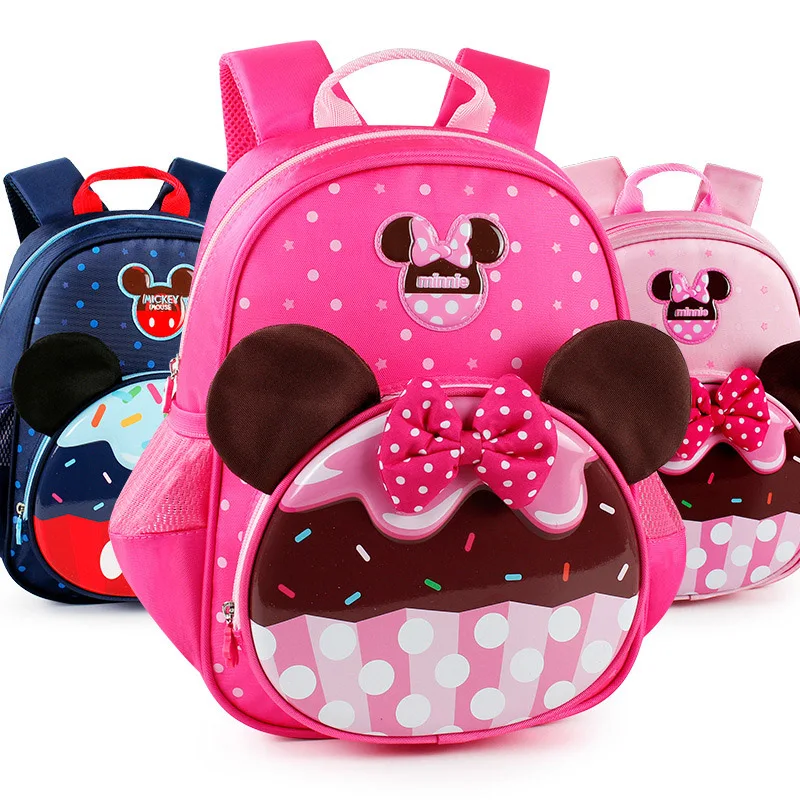 Disney Noi 3-6 Ani Copii de Grădiniță Sac Versiunea coreeană Minnie Mickey Mouse Desene animate Drăguț Băiat Fată Rucsac Rucsac Copil