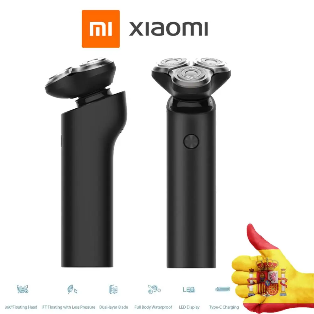 Xiaomi Mijia aparat de ras electric S500 impermeabile barbati aparat de ras barba 3 cap Flex umed uscat lavabil lama Confortabil Curat