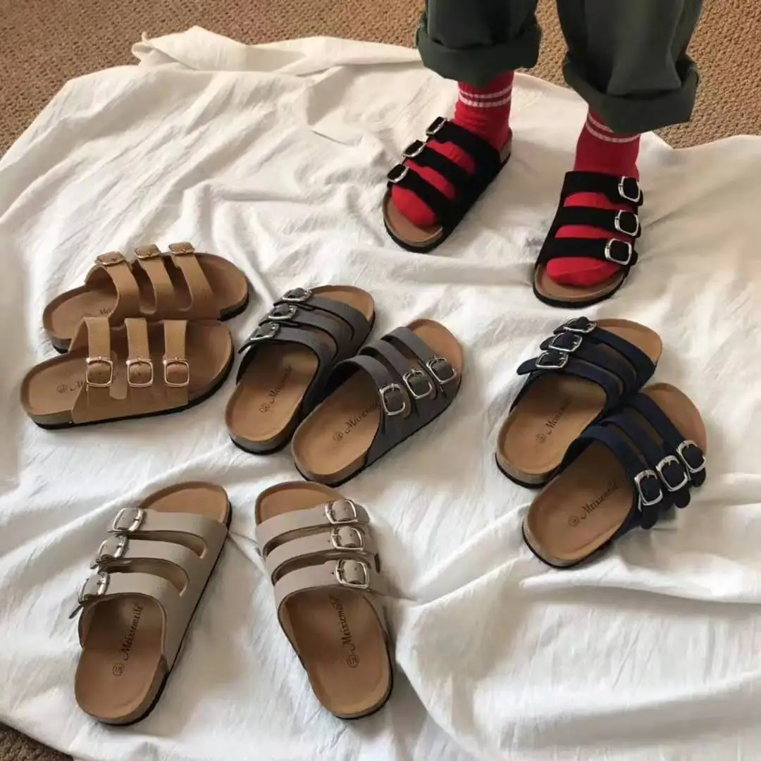 2019 Nou casual baieti Copii Papuci de Plajă de Vară pentru Copii Plută Sandale de Familie Pantofi Copilul Desculț Apartamente Fete Papuci de casă