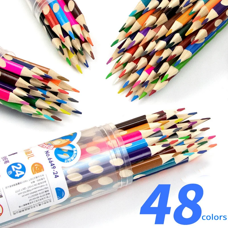 Canelate Colorate Creioane HB Creioane Triunghiulare din Lemn Creion pentru Scris și Desen Școală și Papetărie de birou materiale pentru Artă