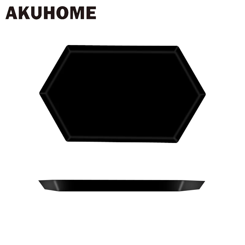 AKUHOME Scandinave Placă de Oțel Inoxidabil Serie Geometrică în Formă de Diamant Combo Tava Creative de Metal mic Dejun