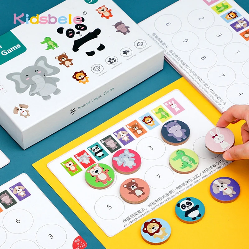 Animale De Potrivire Jocuri De Matematica Jucării De Învățare Și Educație Numere De Recunoaștere Formare Grădiniță Montessori Jucărie Pentru Copii