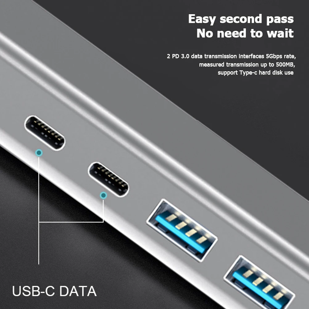 14 in 1 USB 3.1 HUB USB3.0 2 USB2.0 3,5 mm 2 USB-C RJ45 3 Converter Informatice de uz Casnic, Accesorii pentru Laptop Kit