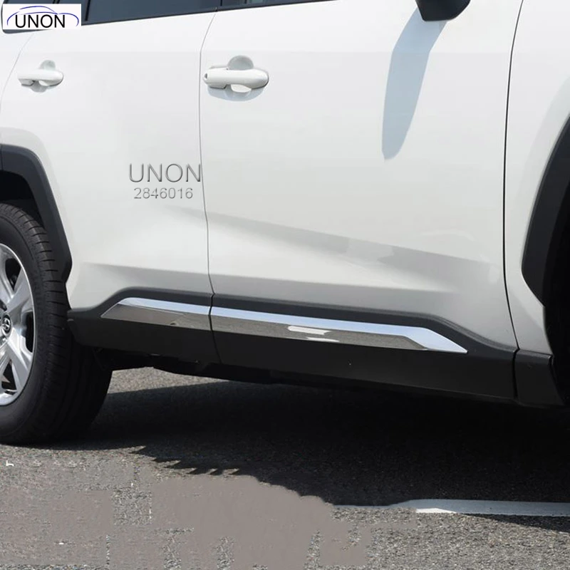 Noi Abs Cromat Usa Formarea Corpului Se Potrivesc Pentru Toyota Rav4 2019 2020 Ușă Corp Anti-Zero Protector Masina Benzi Laterale De Acoperire Tapiterie