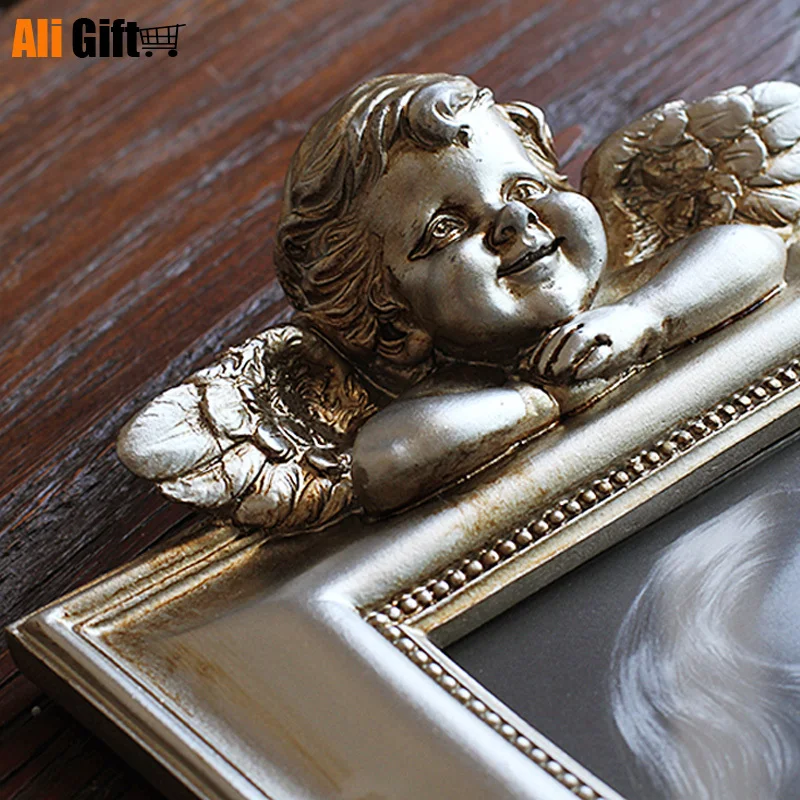 Fierbinte de Vânzare cele mai Noi 3.5-inch, 6 inch, 7 inch Europene Retro Pentru a Face Vechi Înger de Aur Rama Foto pentru Nunta Rochie de Decor Acasă