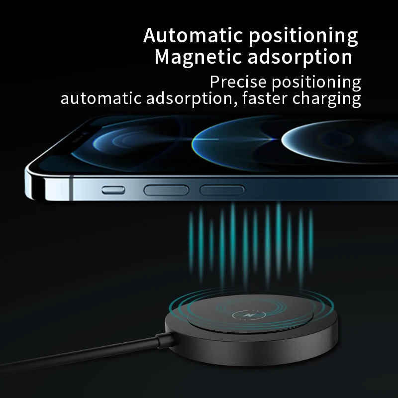 15W Rapid Magnetic Wireless Încărcător Pentru iPhone 12 11 Pro XS Max XR X 8 wirless Încărcați Samsung S9 S10 Nota 20 10 9 Qi de Încărcare Pad