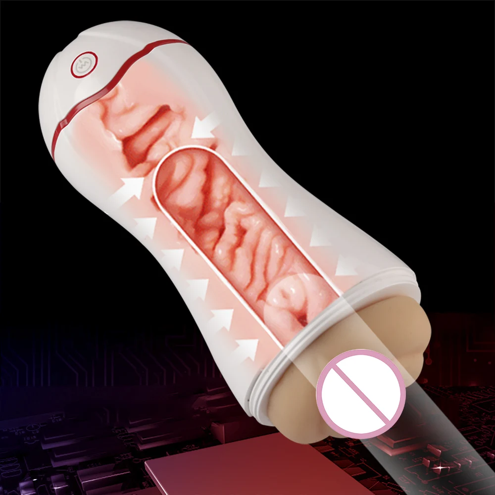 De Sex Masculin Masturbator Cupa Glandul Suge Vibratorul Pentru Om Real Pizde Vagine Penis Masaj Jucărie Sexuală De Adult Voce Automată Machine Shop