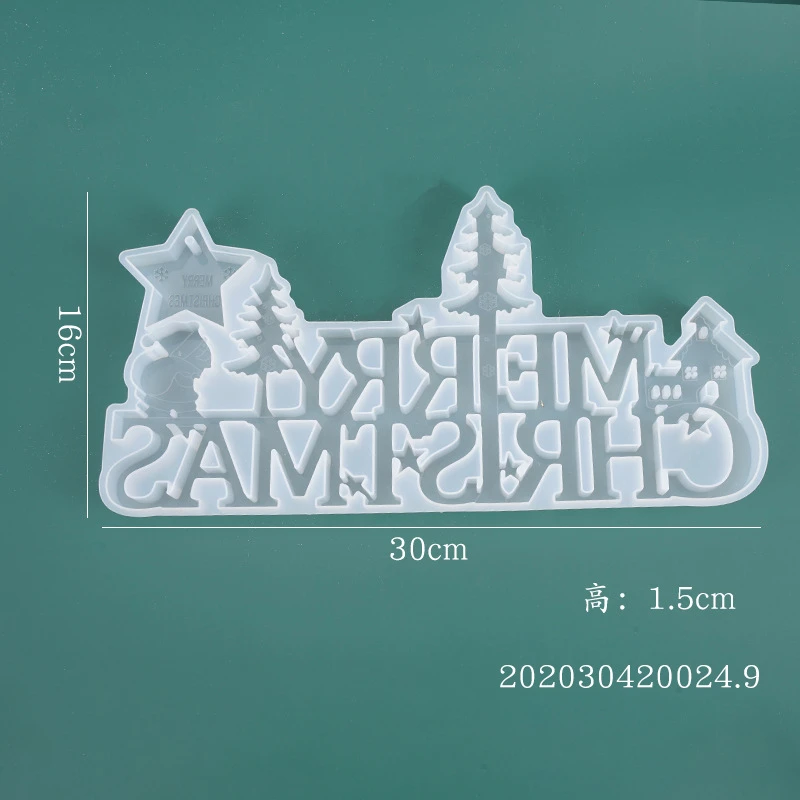 De Vânzare la cald Crăciun Mucegai, Scrisoare de Zăpadă Mucegai din Plastic Relief Mor Instrumente DIY pentru Ornamente de Craciun Alb, Xmas Decor en-gros