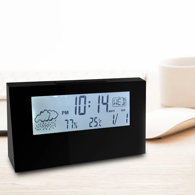 De vânzare la cald LED Digital Ceas cu Alarmă Snooze Iluminare Mut Calendar Desktop Electronice Bcaklight ceasuri de Masă, ceas de birou