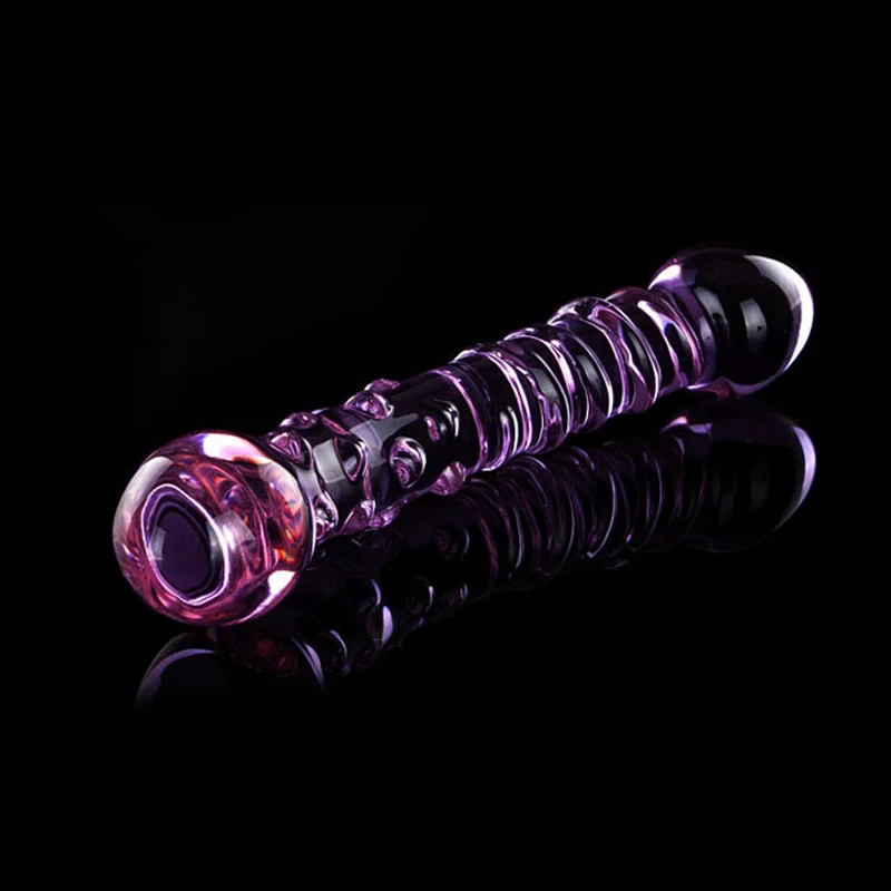 YUELV 7 Stil Cap Dublu Cristal Artificial Penis Sticlă Pyrex Vibrator Pentru Femei se Masturbeaza Pula Anal, Dop de Fund Adult Jucarii Sexuale