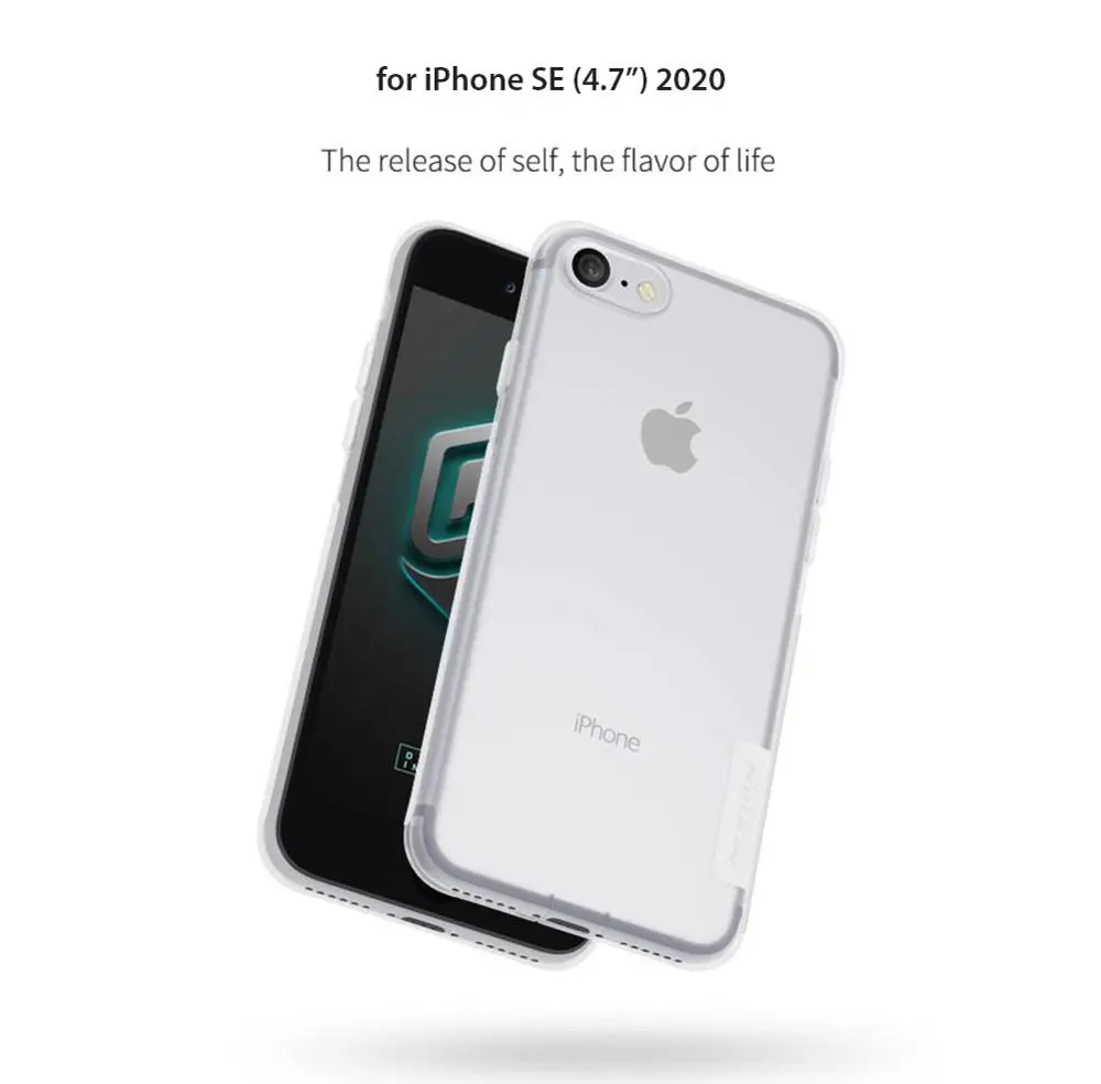 Pentru iPhone se 2020 Caz ,NILLKIN Nature clar TPU Ultra Subțire Caz pentru Apple iPhone se 4.7 inch 2020 Moale capacul din Spate caz de telefon