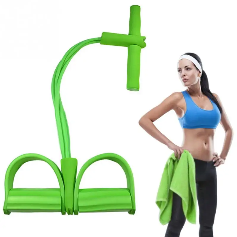 Fitness Benzile de Rezistență 4 Tub Puternic Latex Elastic Pedala Practicanta yoga Pilates cu echipamente de fitness